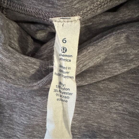 Lululemon Hill And Valley Turtleneck Long Sleeve Size 6 Heathered Slate Gray Top - Picture 2 of 4